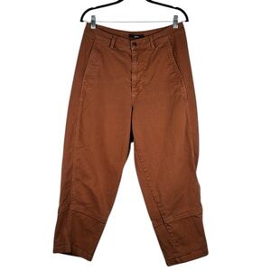 Quince Brown Casual Denim Barrel High Waist Jeans Size 12